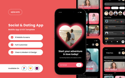 Matchify: kit de interfaz de usuario para una aplicación moderna de citas y redes sociales