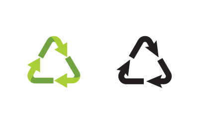 Szablon projektu ilustracji wektorowych ikon recyklingu v.1