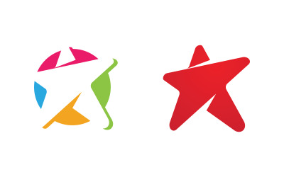 Yıldız simgesi Logo Şablonu vektör çizimi v.2
