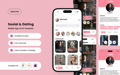 SwipeMate - Interfaccia utente interattiva per app social e incontri