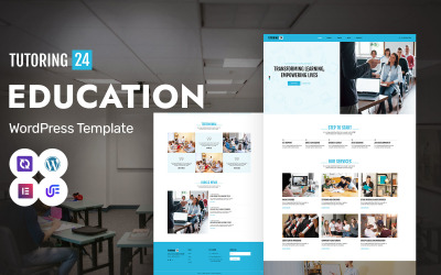 Репетиторство 24 – освітня платформа та тема WordPress Elementor