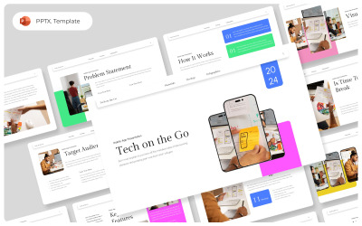 Szablon prezentacji PowerPoint „Tech On The Go”