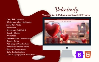 Valentinify - Gifts Shopify Theme - OS 2.0