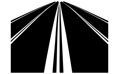 Czarna Droga ilustracja wektorowa