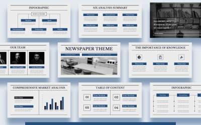 Gazete PowerPoint Sunum Şablonu