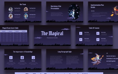 Modello di presentazione di Google Slides magico