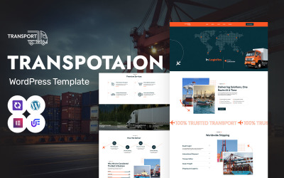 Doprava – doprava, nákladní a logistické služby Téma WordPress Elementor