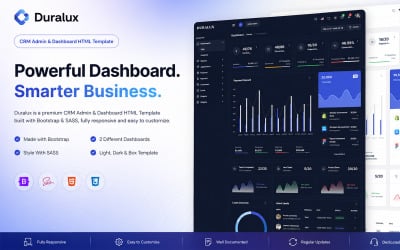 Duralux - Admin &amp;amp; Dashboard HTML Template