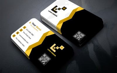 Elegant Business Card PSD Template – Clean, Minimal Front and Back Design