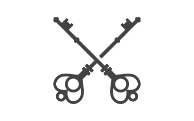 Key icon Business Property vector illustration design template v.6
