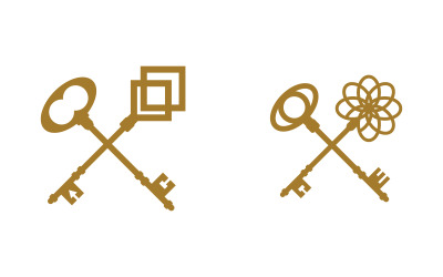 Key icon Business Property vector illustration design template v.7
