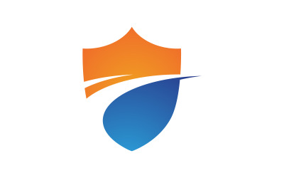 Shield save vector illustration design template v.18