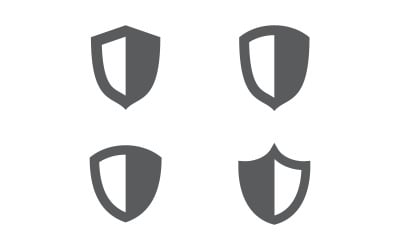 Shield save vector illustration design template v.4