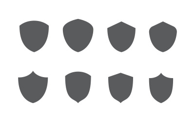 Shield save vector illustration design template v.5