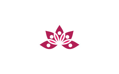 Beauty Lotusblume Kosmetische Hautpflege Vektor-Symbol Design-Vorlage v.8
