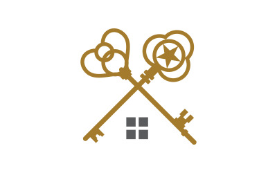 Key icon Business Property vector illustration design template v.4
