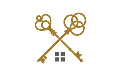 Key icon Business Property vector illustration design template v.5