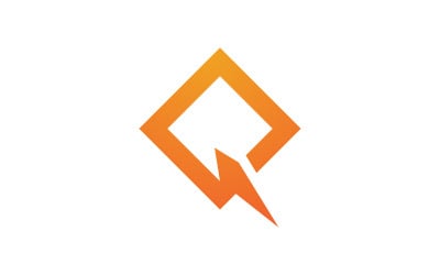 Q Letter icon Logo vector design template v.6