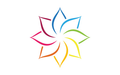 Schönheit Lotusblume Kosmetische Hautpflege Vektor-Symbol Design-Vorlage v.12