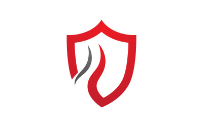 Shield save vector illustration design template v.39
