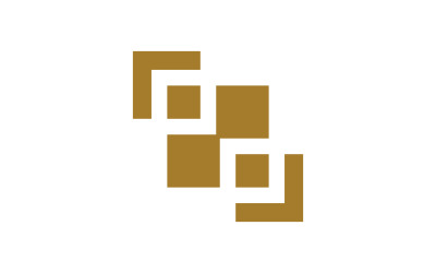 Icona quadrata Gruppo Business illustrazione vettoriale modello di progettazione v.16