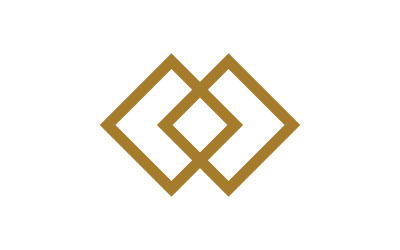 Icona quadrata Gruppo Business illustrazione vettoriale modello di progettazione v.19