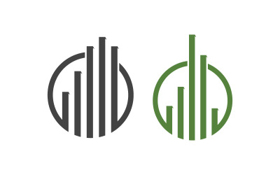 Modello di progettazione dell&amp;#39;illustrazione vettoriale dell&amp;#39;icona della finanza aziendale v.1
