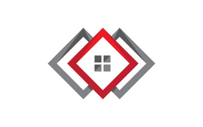 Real Estate Business Property vector illustration design template v.6