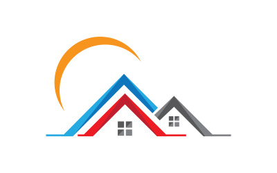 Real Estate Business Property vector illustration design template v.9