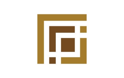 Square icon Group Business vector illustration design template v.2