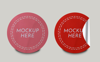 Sticker Mockup Template Design -139