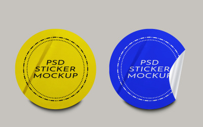 Sticker Mockup Template Design -140