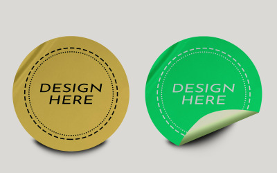 Sticker Mockup Template Design -142