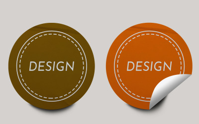 Sticker Mockup Template Design -146