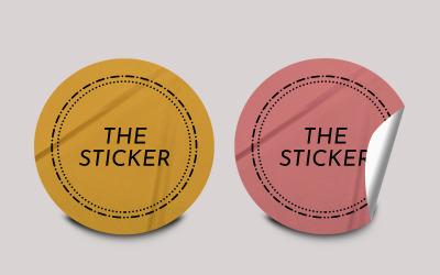 Sticker Mockup Template Design -148