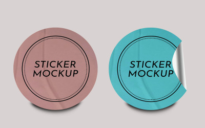 Sticker Mockup Template Design -151