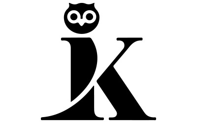 Uma ilustração de um design de palavras IK