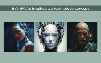 Artificiell intelligens teknik koncept AI bild