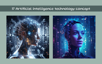 Artificiell intelligens teknologikoncept
