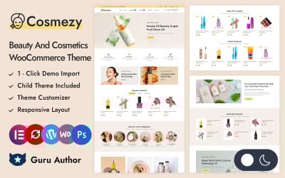 Cosmezy - 美容院和化妆品商店 Elementor WooCommerce 响应式主题