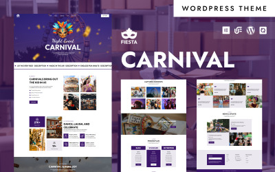Fiesta – karnevalové představení a oslava WordPress Elementor téma