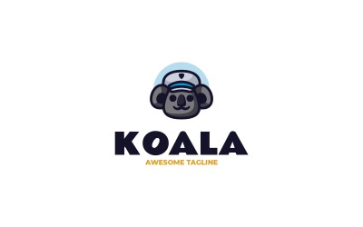 Logo mascotte semplice Koala 23