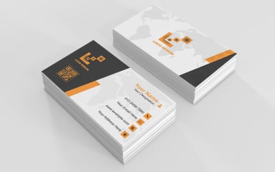 Minimalist Business Card PSD Template | Clean Front &amp;amp; Back Design for Professionals