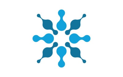 Modello di progettazione vettoriale dell&amp;#39;icona medica Meta Ball V1.21