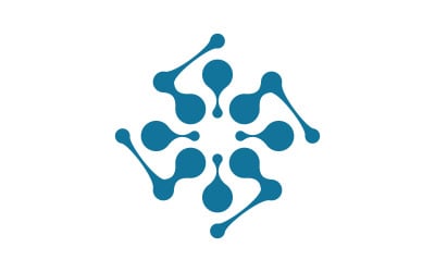 Modello di progettazione vettoriale dell&amp;#39;icona medica Meta Ball V1.23
