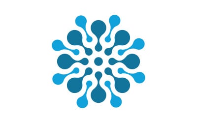 Modello di progettazione vettoriale dell&amp;#39;icona medica Meta Ball V1.24