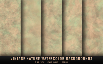 Vintage Natur Aquarell Hintergründe