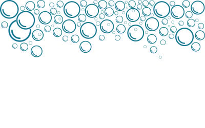 Design-Vorlage für die Vektorgrafik „Blasenwasser-Wäschewaschen“ v.11