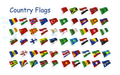 国家国旗矢量包 | 高品质国旗图标 (SVG, PNG, AI, EPS)