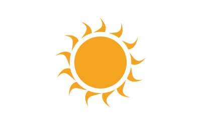 Sonnenillustration Symbol Logo Vorlage Design v7.1